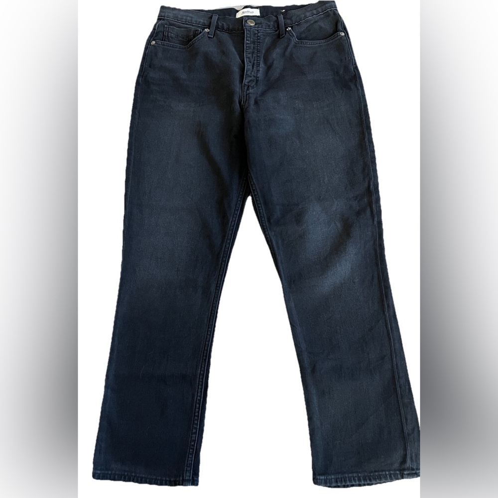 REVTOWN DECADE DENIM Faded Black Classic Straight Leg Denim Jeans Sz 31 34x28